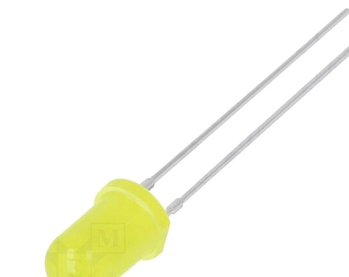 Led yellow 5mm - 2x, blinking