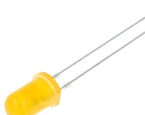 Led orange 5mm blinking - 2x, orange;
